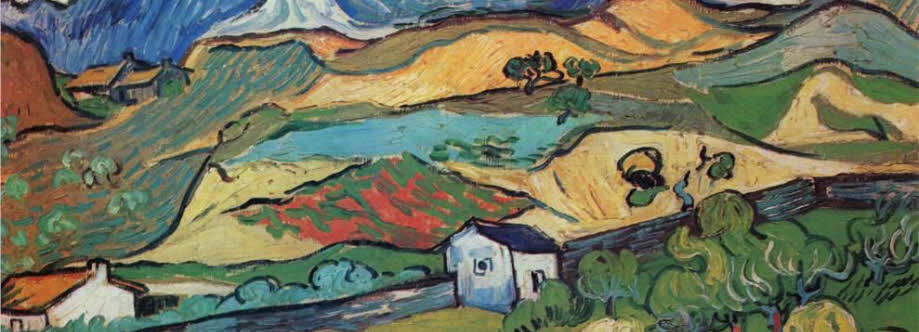 Part of Les Alpilles by Vincent van Gogh